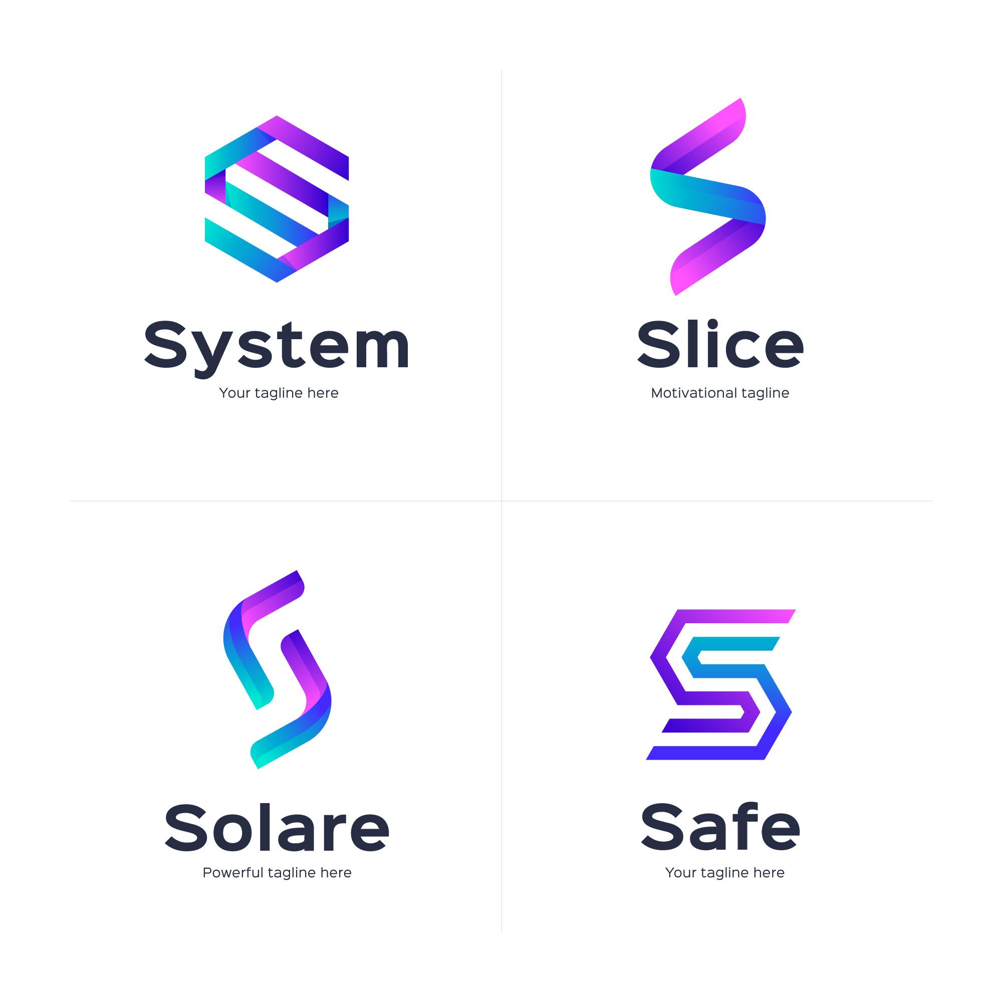 خرید فایل گرافیکی طراحی لوگو با حرف S